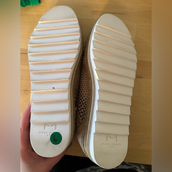 Marc Fisher Walden Anthropologie Eyelet Oxford Espadrille Sneaker Size 9.5 - Picture 5 of 7